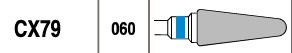 CX79 060 FRESAS DE CARBURO DE TUNGSTENO