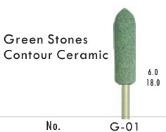 G01, PIEDRA MONTADA VERDE /HP PARA CERAMICA