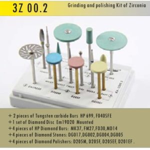 3Z00.2 KIT PULIDO DE ZIRCONIA GRINDING/HP