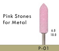 P01, PIEDRA MONTADA ROSADA/HP PARA METAL