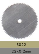 SS22 DISCO METALICO PARA ACRILICO,PLASTICO Y YESO SIN MANDRIL